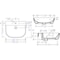 Alfi Brand ALFI brand AB111 24" White D-Bowl Porcelain Wall Mount Bath Sink AB111 - alternate 3